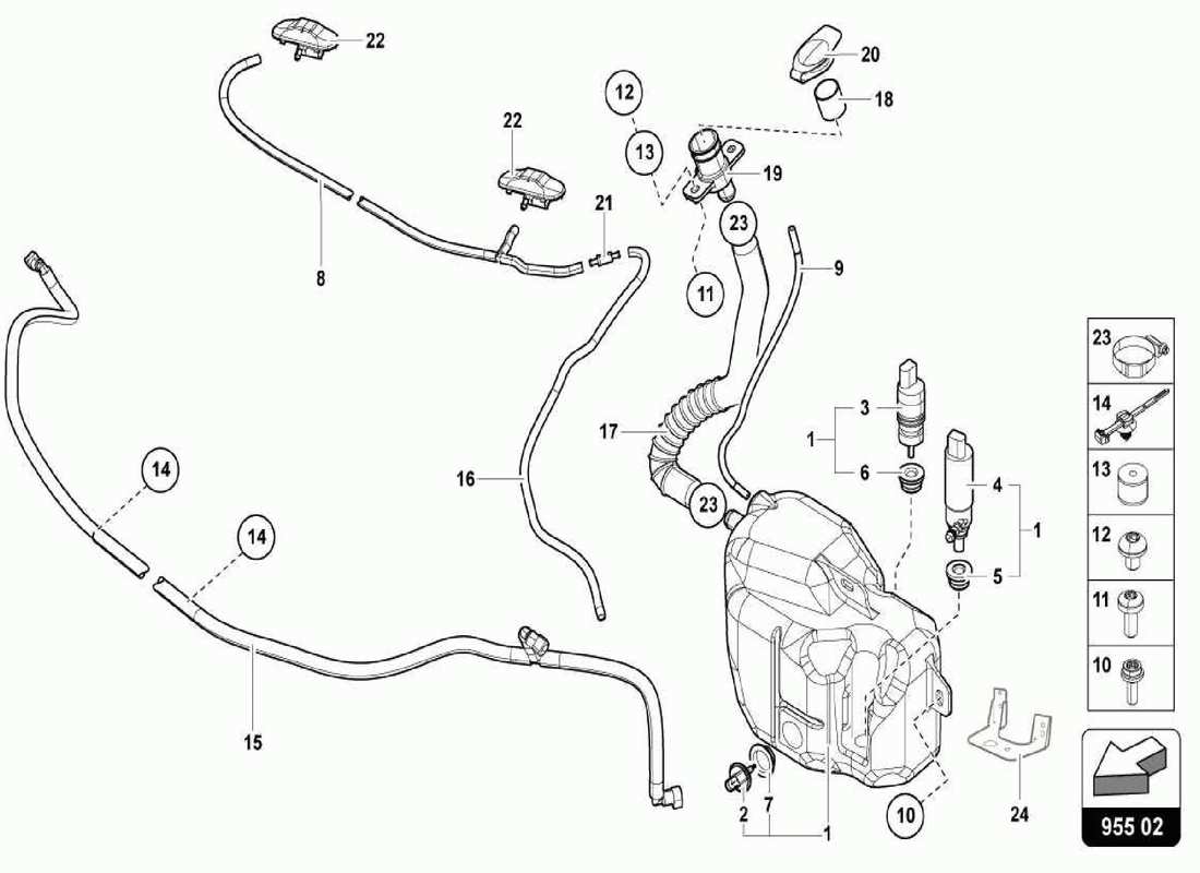 schéma de pièce contenant le numéro de pièce 470955448b