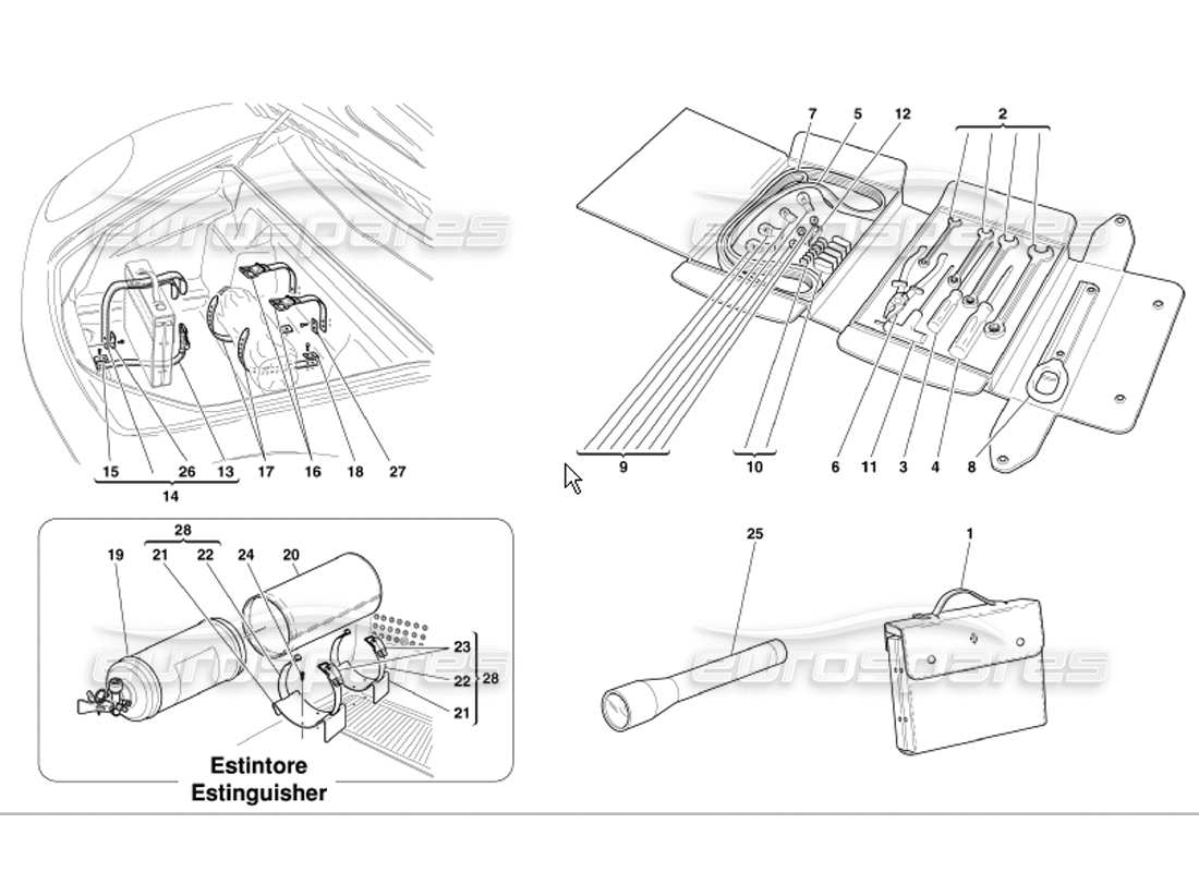 schéma de pièce contenant le numéro de pièce sd2-kit