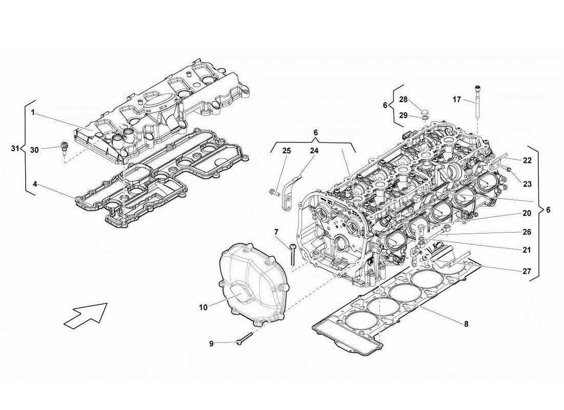 schéma de pièce contenant le numéro de pièce 07l103475r