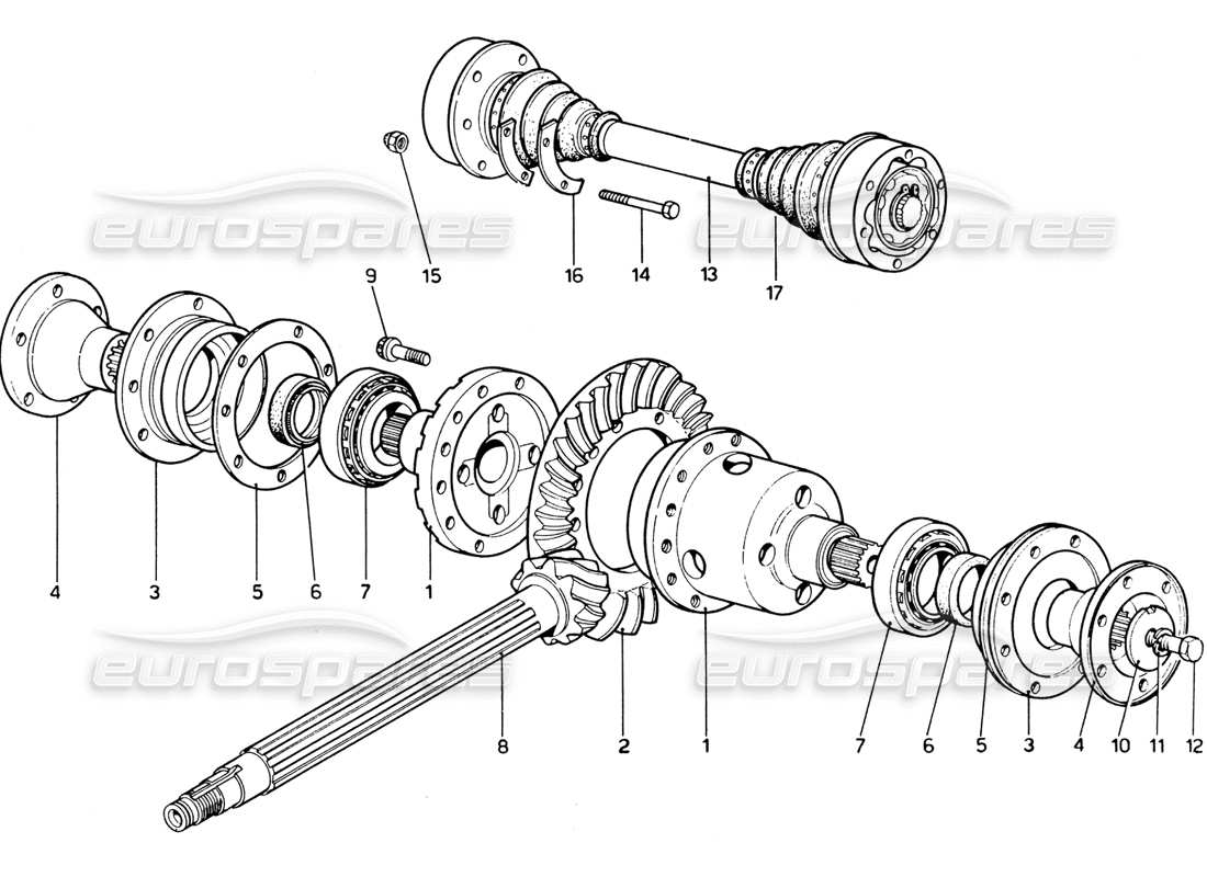 schéma de pièce contenant le numéro de pièce m18x65-uni 5738