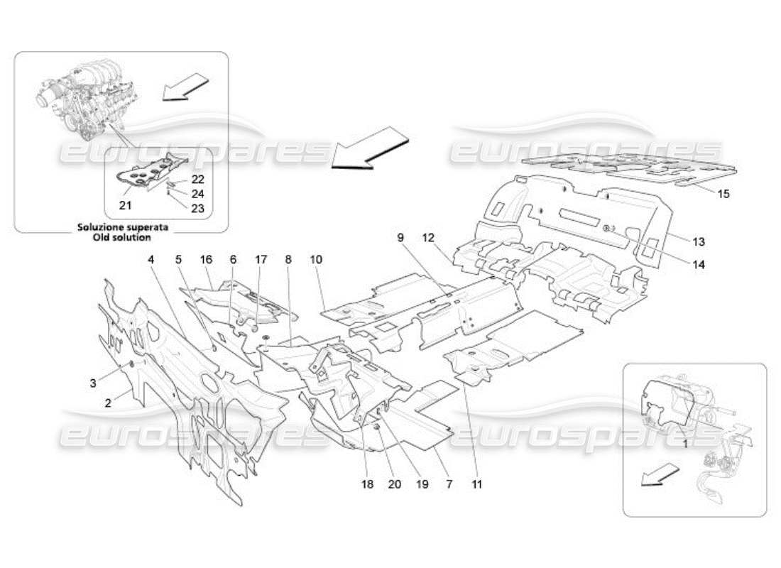 un schéma de pièces du catalogue de pièces maserati qtp. (2005) 4.2