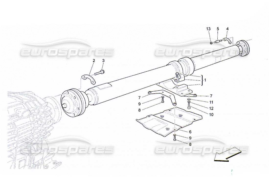 maserati qtp. (2010) 4.2 t330 diagramme de pièce