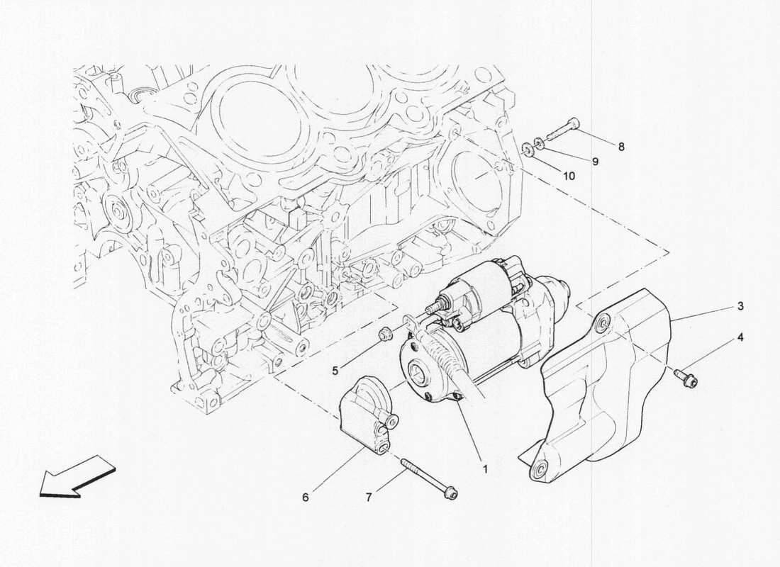 maserati qtp. v6 3.0 bt 410bhp 2wd 2017 commande électronique : schéma des pièces d'allumage du moteur