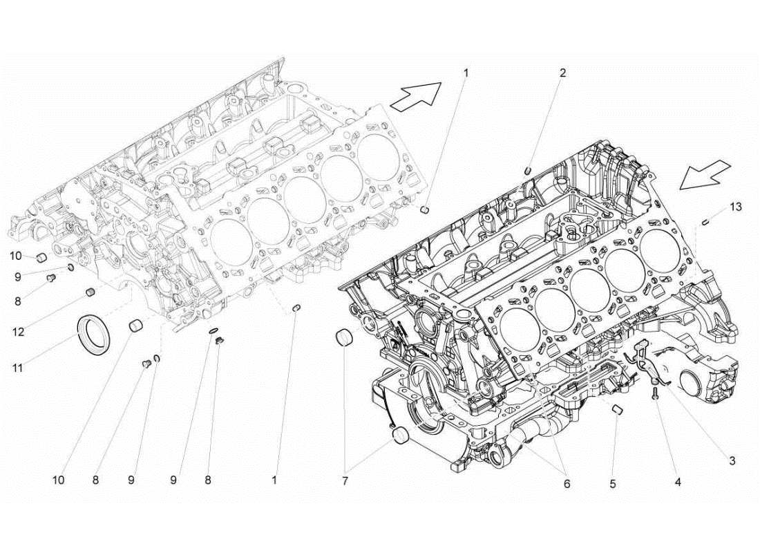 lamborghini gallardo sts ii sc carter moteur schéma des pièces