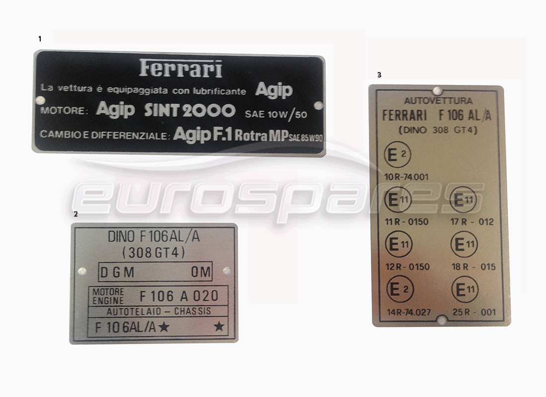 ferrari miscellaneous ferrari schéma des pièces des plaques