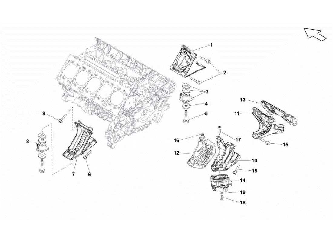 lamborghini gallardo sts ii sc pièces de sécurisation pour moteur schéma des pièces