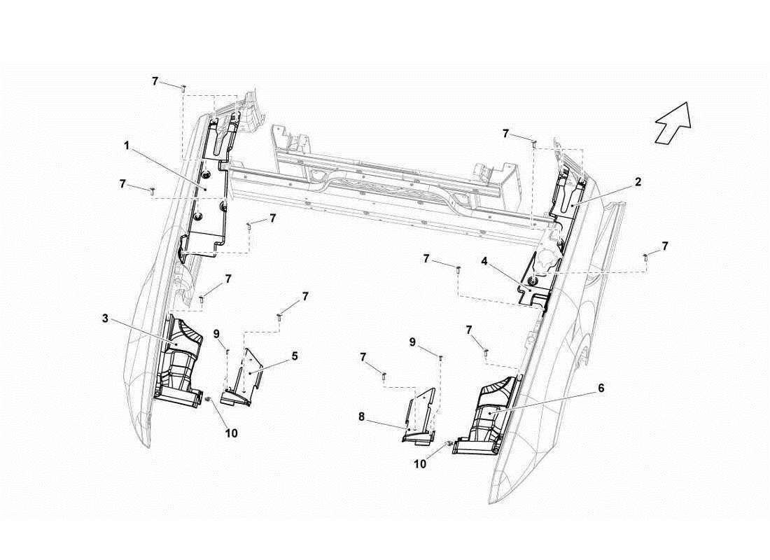 lamborghini gallardo lp570-4s perform diagramme de pièce de chaleur esthétique