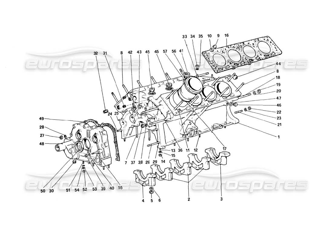 ferrari 328 (1985) carter schéma des pièces