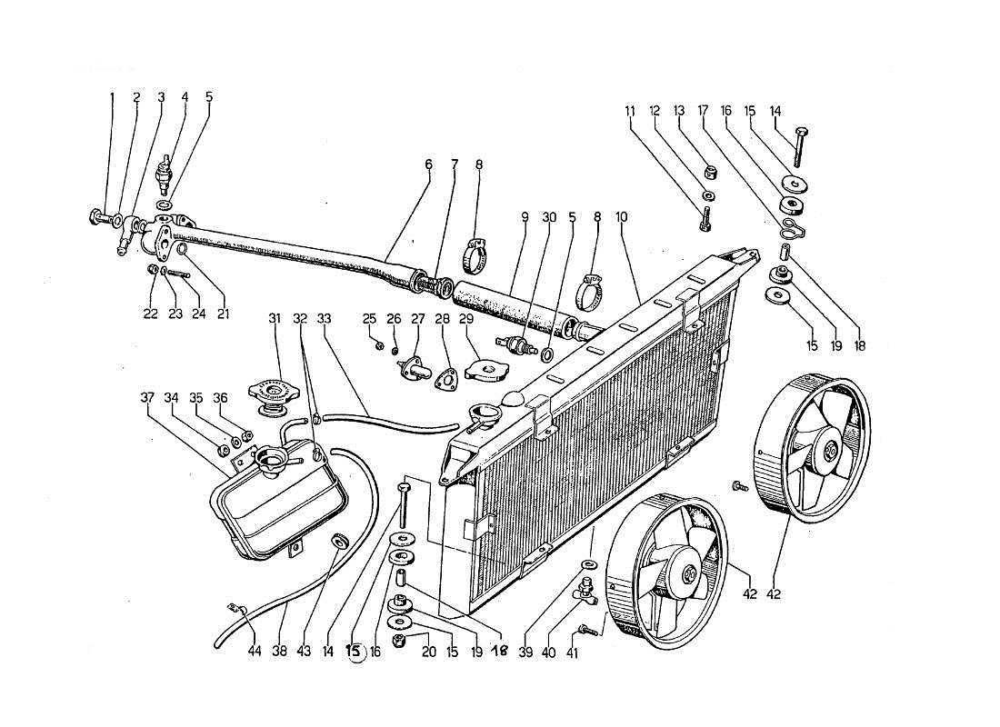 lamborghini jarama circuito acqua part diagram