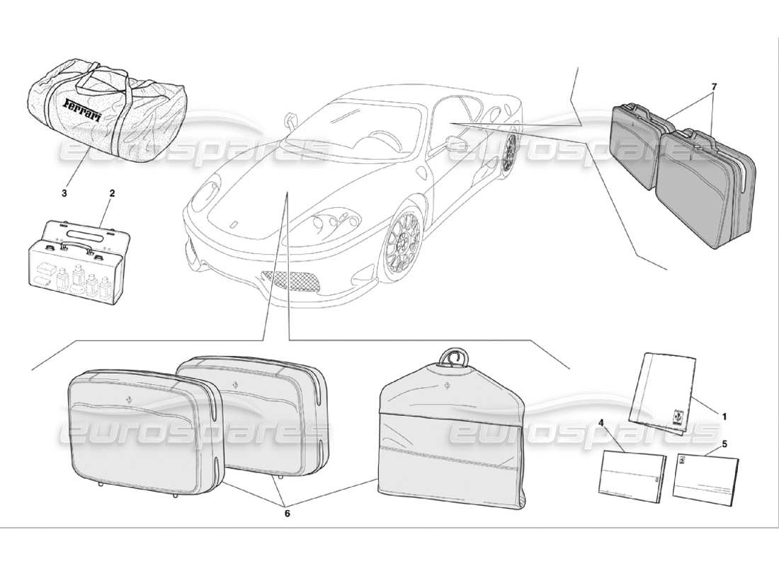 ferrari 360 challenge stradale documentation et accessoires schéma des pièces
