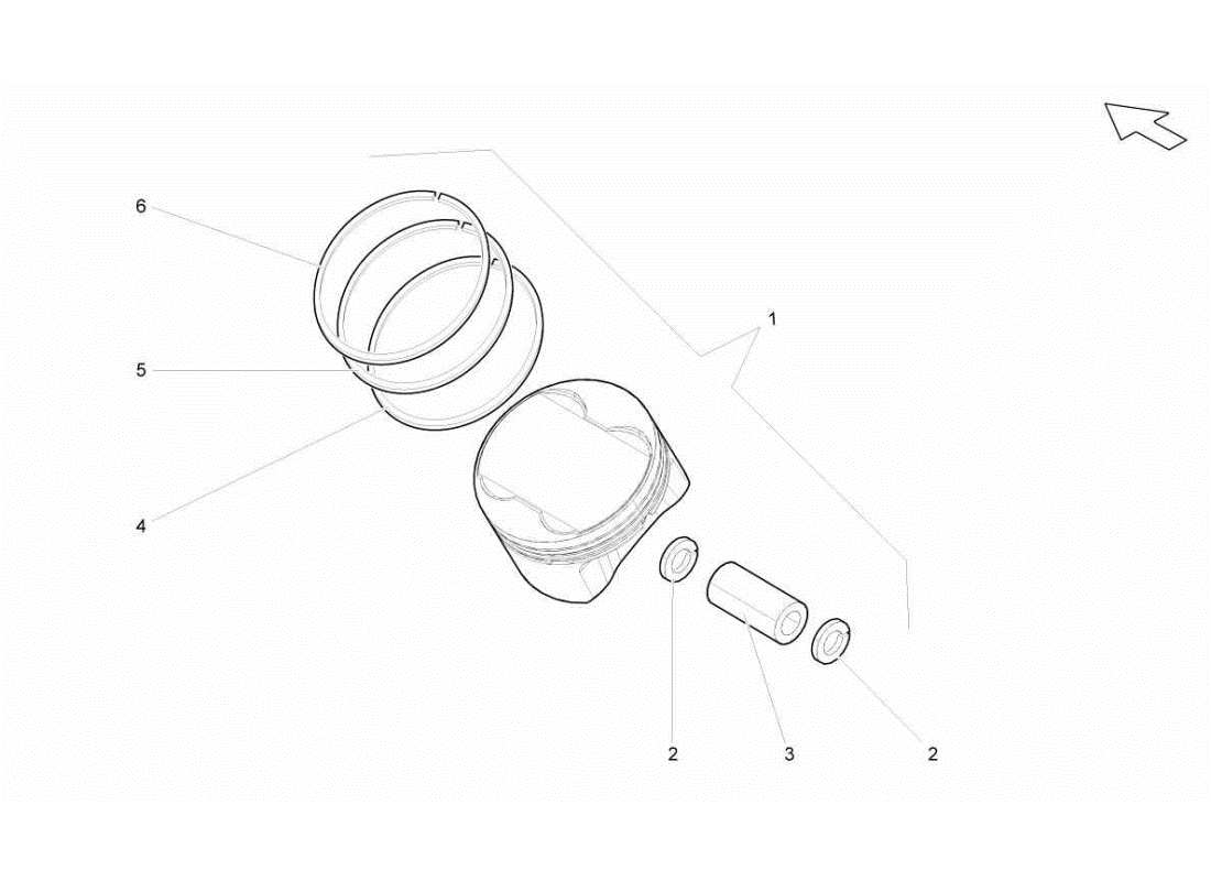 lamborghini gallardo sts ii sc pistons schéma des pièces