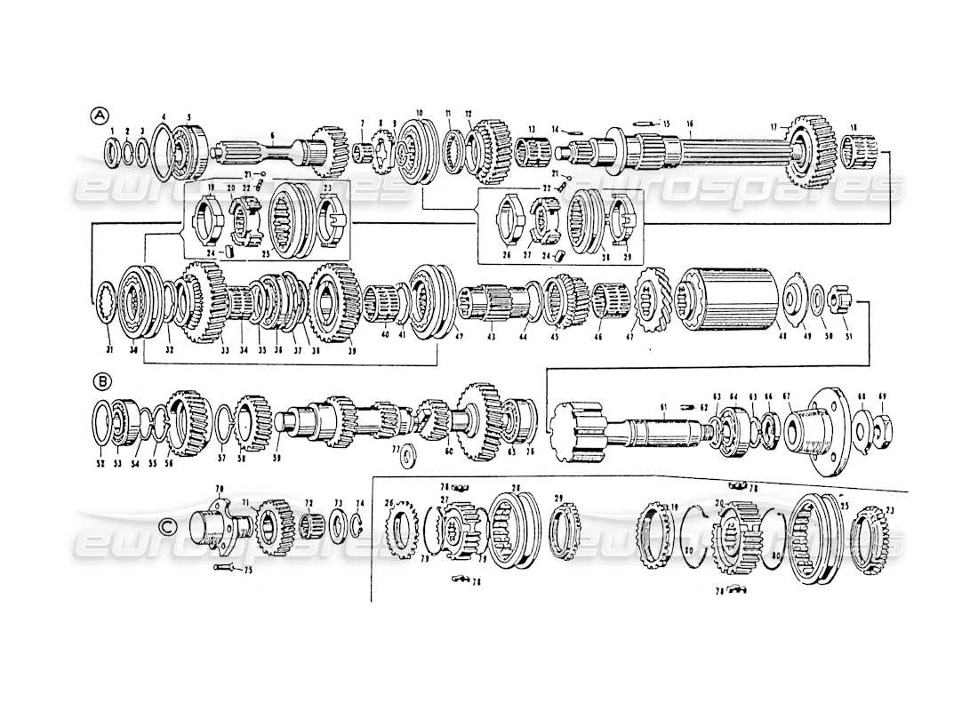 schéma de pièce contenant le numéro de pièce 101/9 - tc 60842