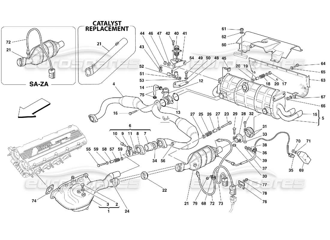 schéma de pièce contenant le numéro de pièce kl-fer-355-100-cs-ss