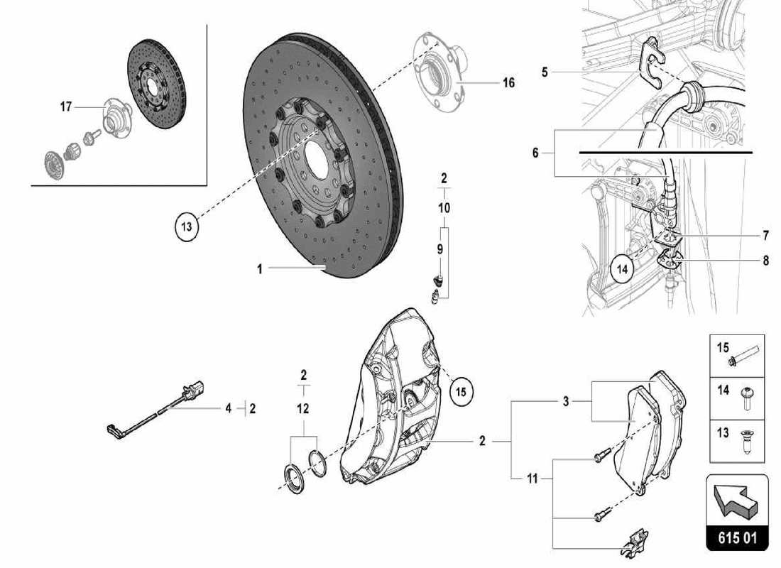 schéma de pièce contenant le numéro de pièce 470615105s