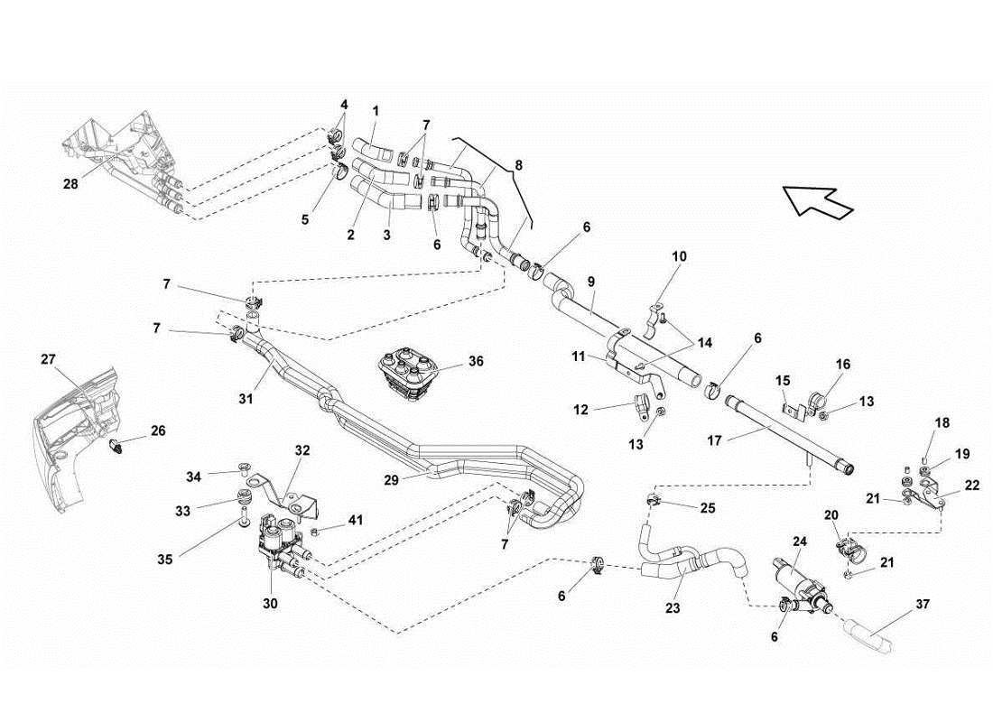 schéma de pièce contenant le numéro de pièce 3d0965561d