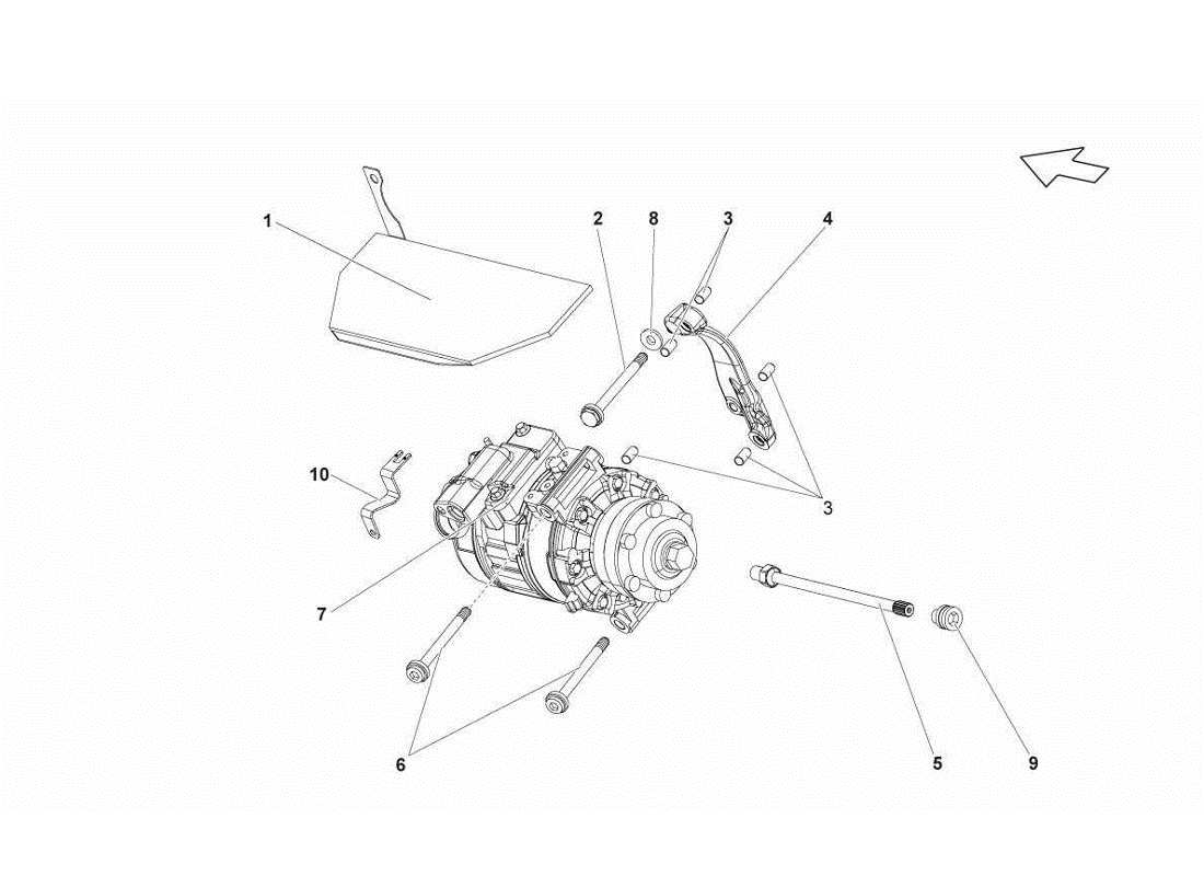 schéma de pièce contenant le numéro de pièce 07l260095c