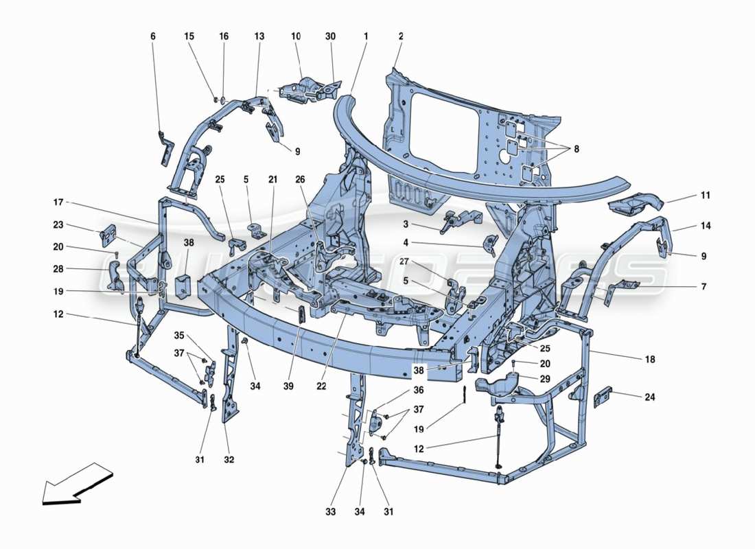 schéma de pièce contenant le numéro de pièce 88987200