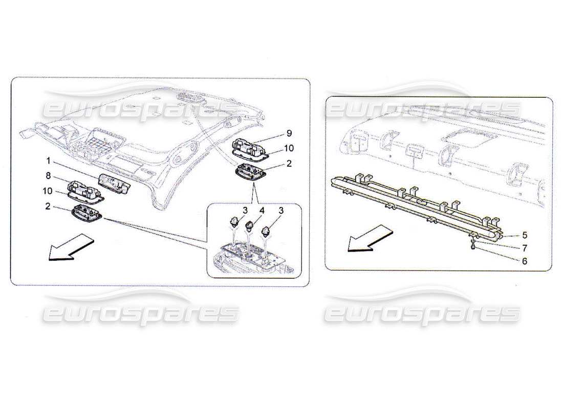 un schéma de pièces du catalogue de pièces maserati qtp. (2010) 4.2