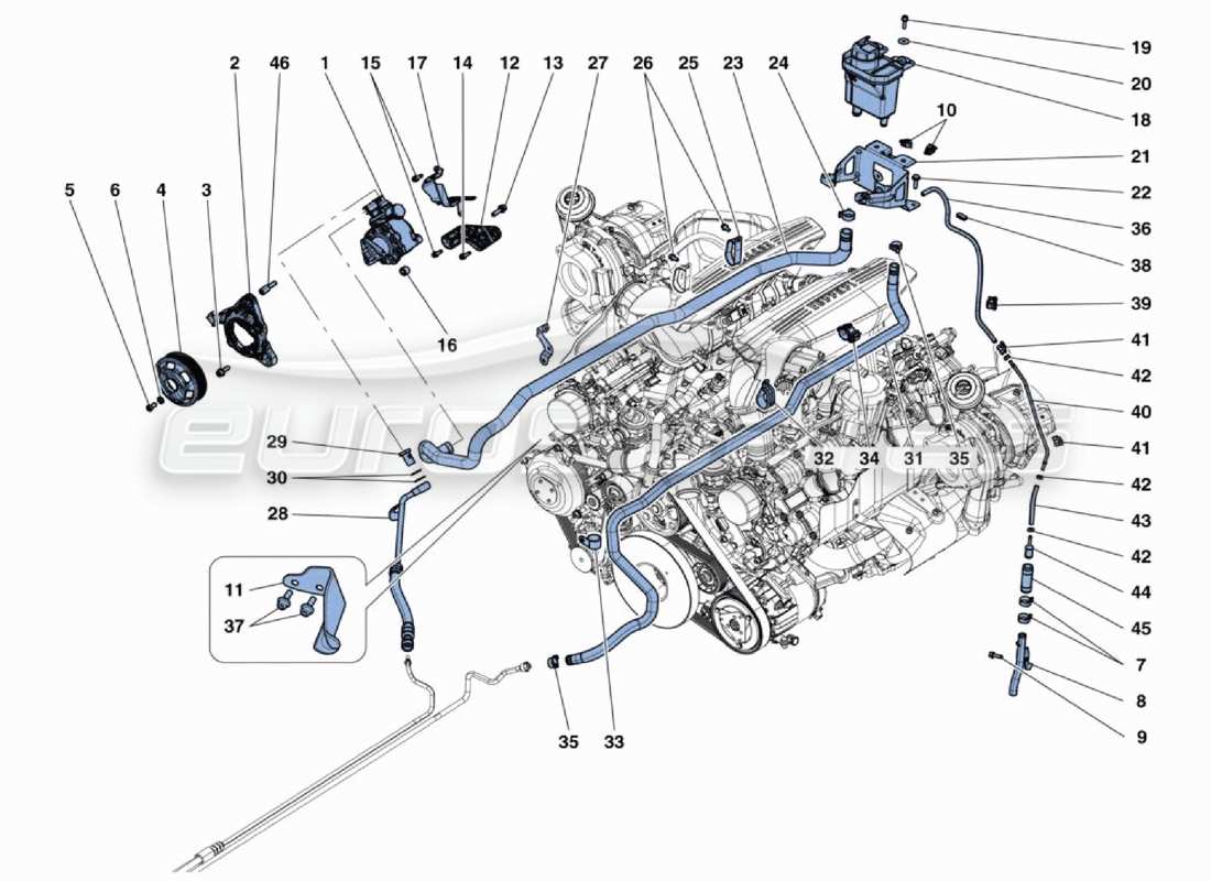 schéma de pièce contenant le numéro de pièce 13126170