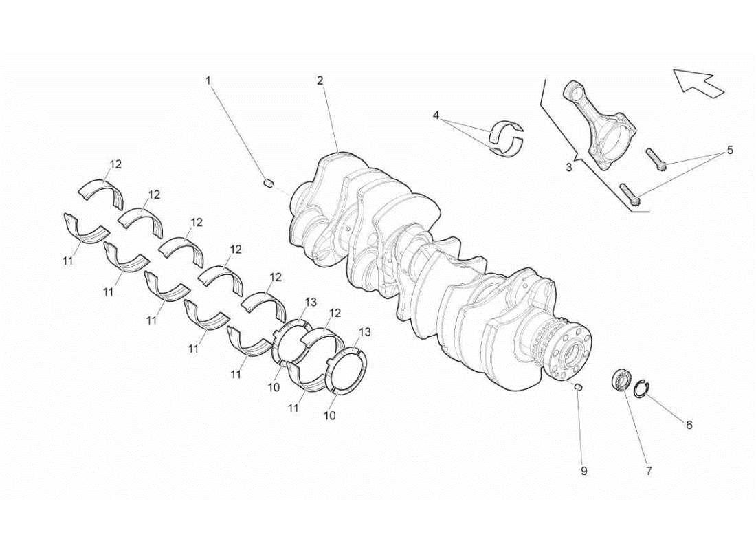 schéma de pièce contenant le numéro de pièce 07l105561cswa