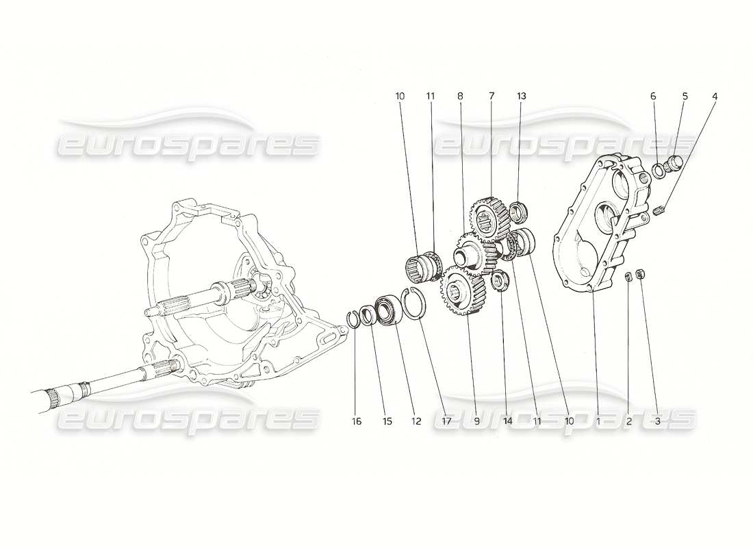 un schéma de pièces du catalogue de pièces ferrari 308