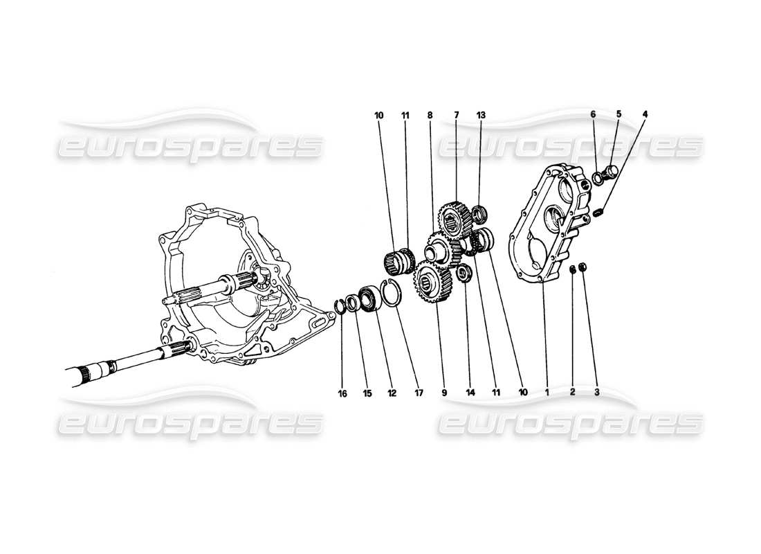 un schéma de pièces du catalogue de pièces ferrari 308