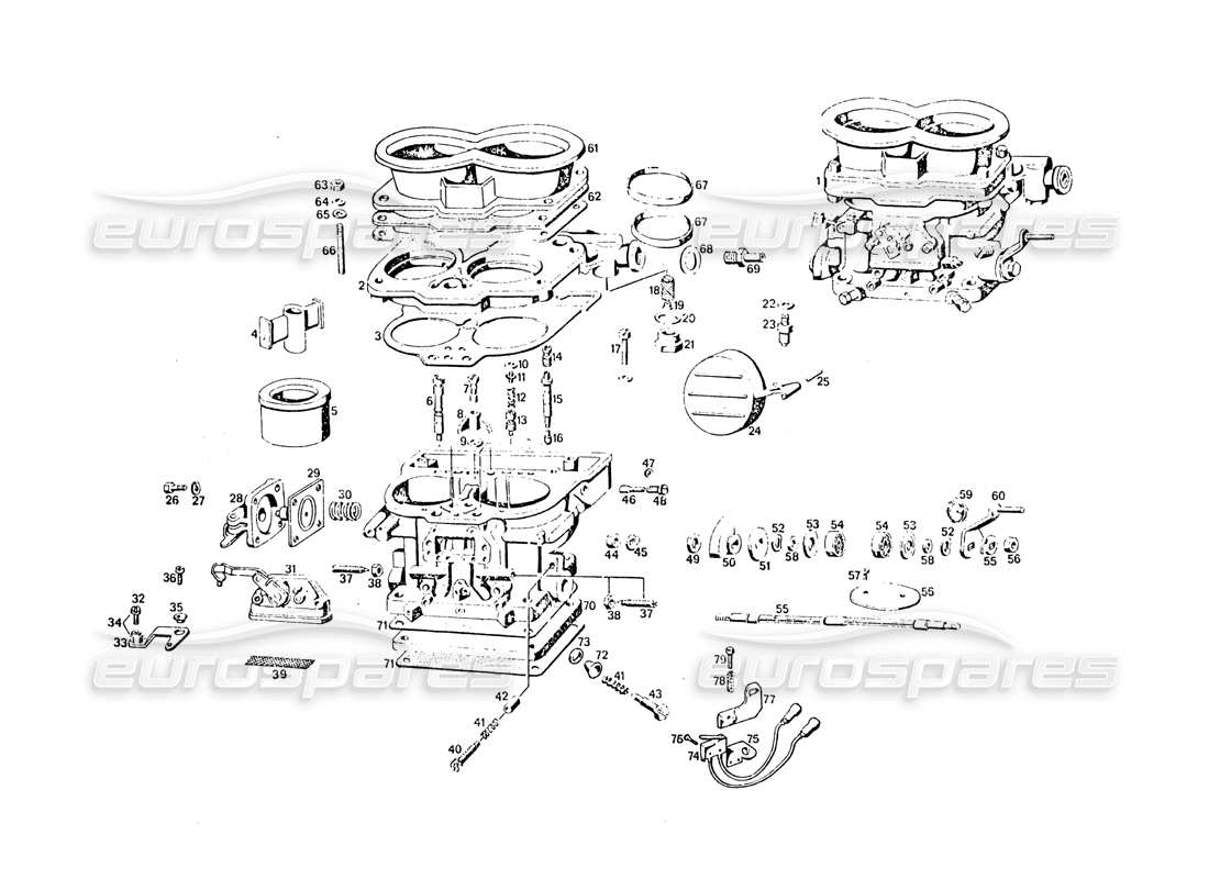 schéma de pièce contenant le numéro de pièce 122 mc 78360