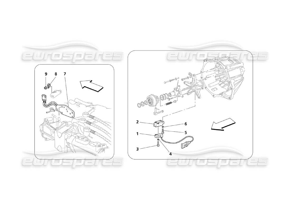 maserati qtp. (2003) 4.2 commandes électroniques d'embrayage pour f1 diagramme de pièce de boîte de vitesses