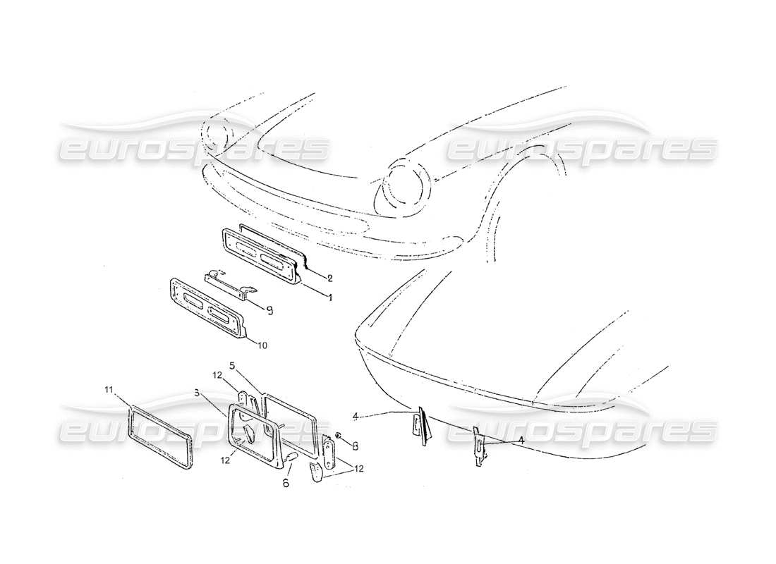 ferrari 275 (pininfarina coachwork) fourmi du groupe portatarghe. e-post. schéma des pièces