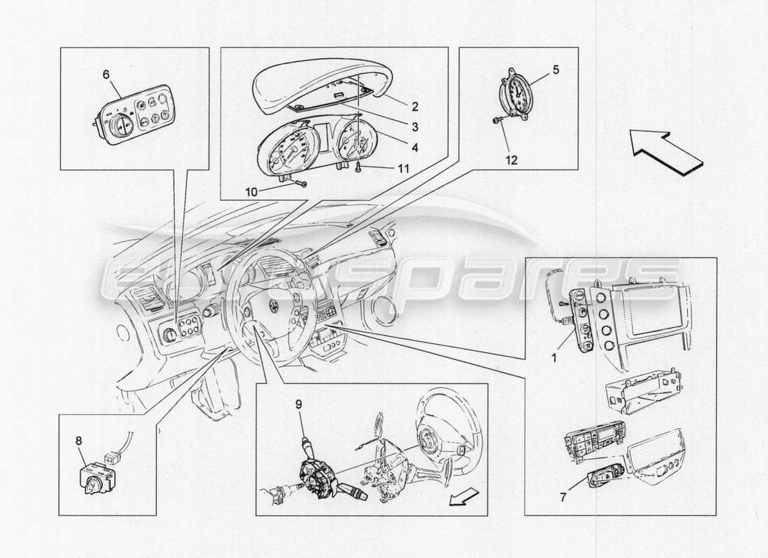 maserati granturismo special edition diagramme des pièces du système informatique