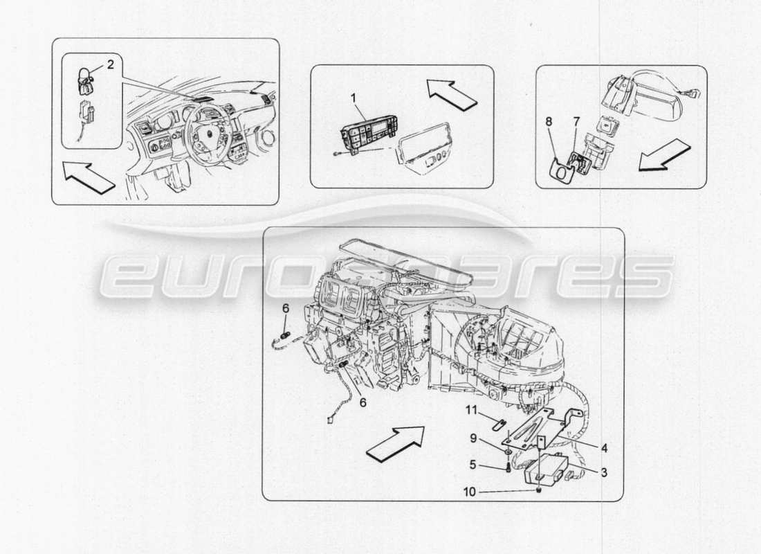 maserati granturismo special edition diagramme des pièces des capteurs