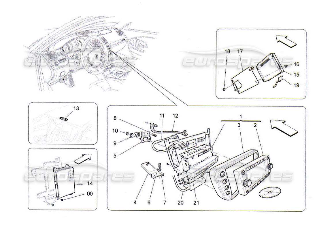 maserati qtp. (2010) 4.2 diagramme des pièces du système informatique