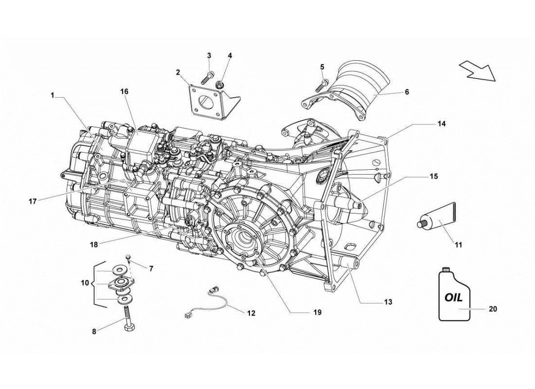 lamborghini gallardo sts ii sc assemblée schéma des pièces