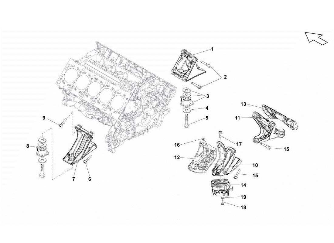 lamborghini gallardo lp560-4s update pièces de sécurisation pour moteur schéma des pièces