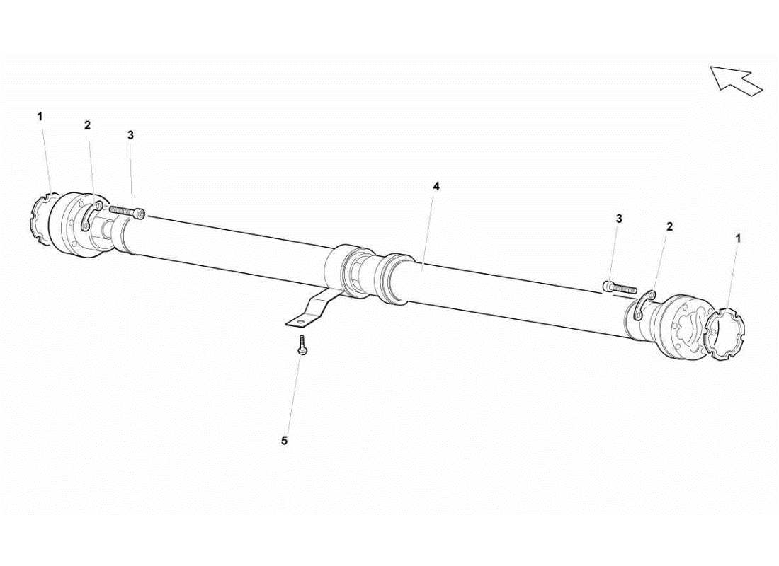 lamborghini gallardo sts ii sc arbre de transmission schéma des pièces