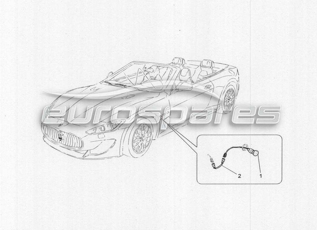 maserati grancabrio mc centenario diagramme des pièces des groupes de feux latéraux