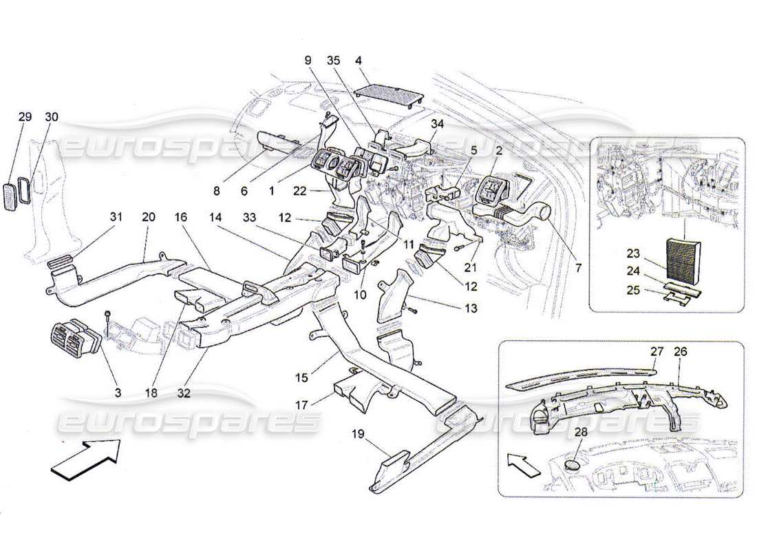 maserati qtp. (2010) 4.2 unité a c : diffusion schéma des pièces