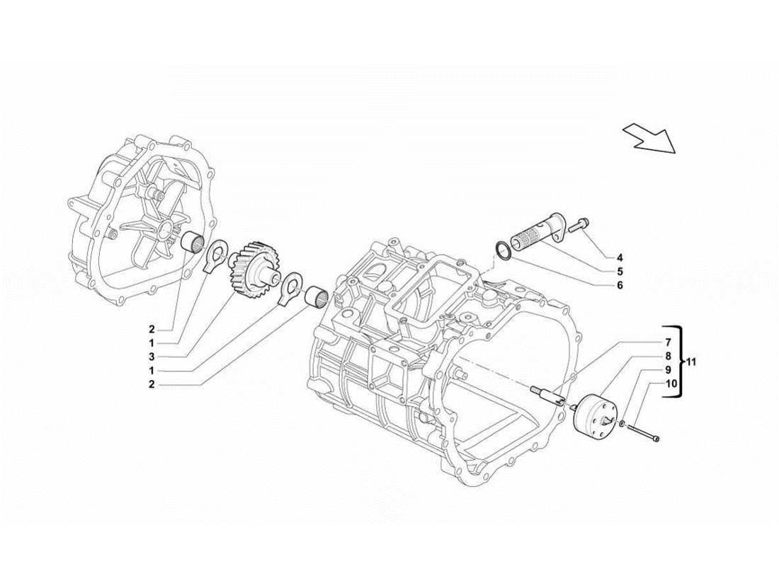 lamborghini gallardo lp570-4s perform schéma des pièces de la pompe à huile de boîte de vitesses