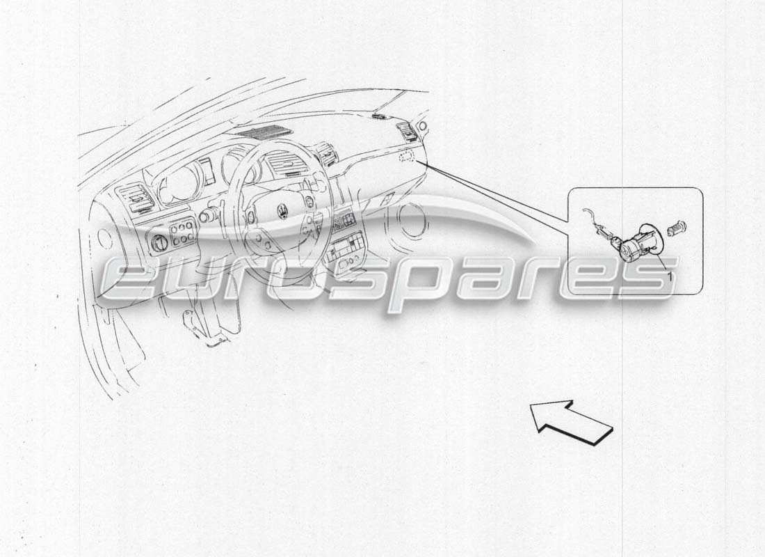 maserati grancabrio mc centenario système d'airbag passager schéma des pièces