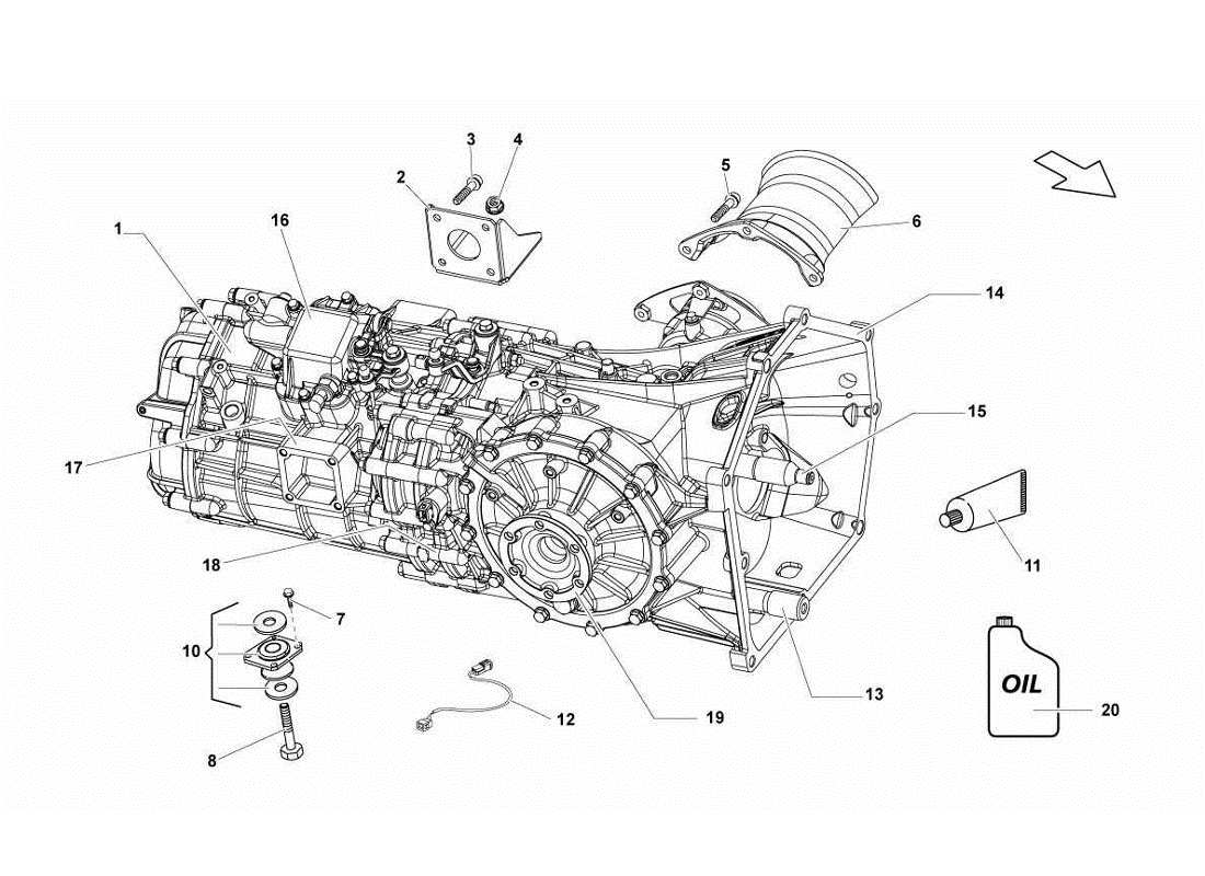 lamborghini gallardo lp560-4s update assemblée schéma des pièces