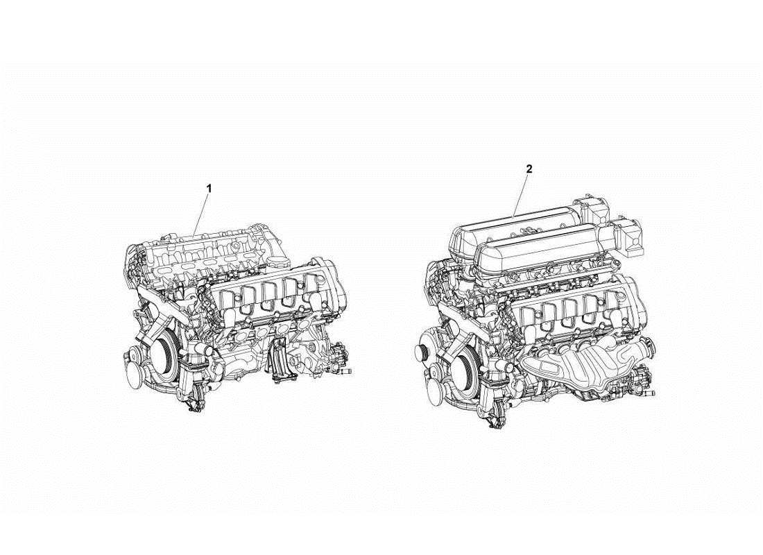 lamborghini gallardo lp570-4s perform moteur schéma des pièces