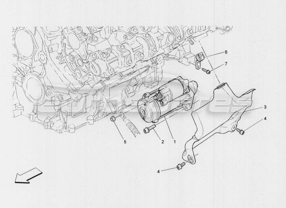 maserati qtp. v8 3.8 530bhp auto 2015 contrôle électronique : schéma des pièces d'allumage