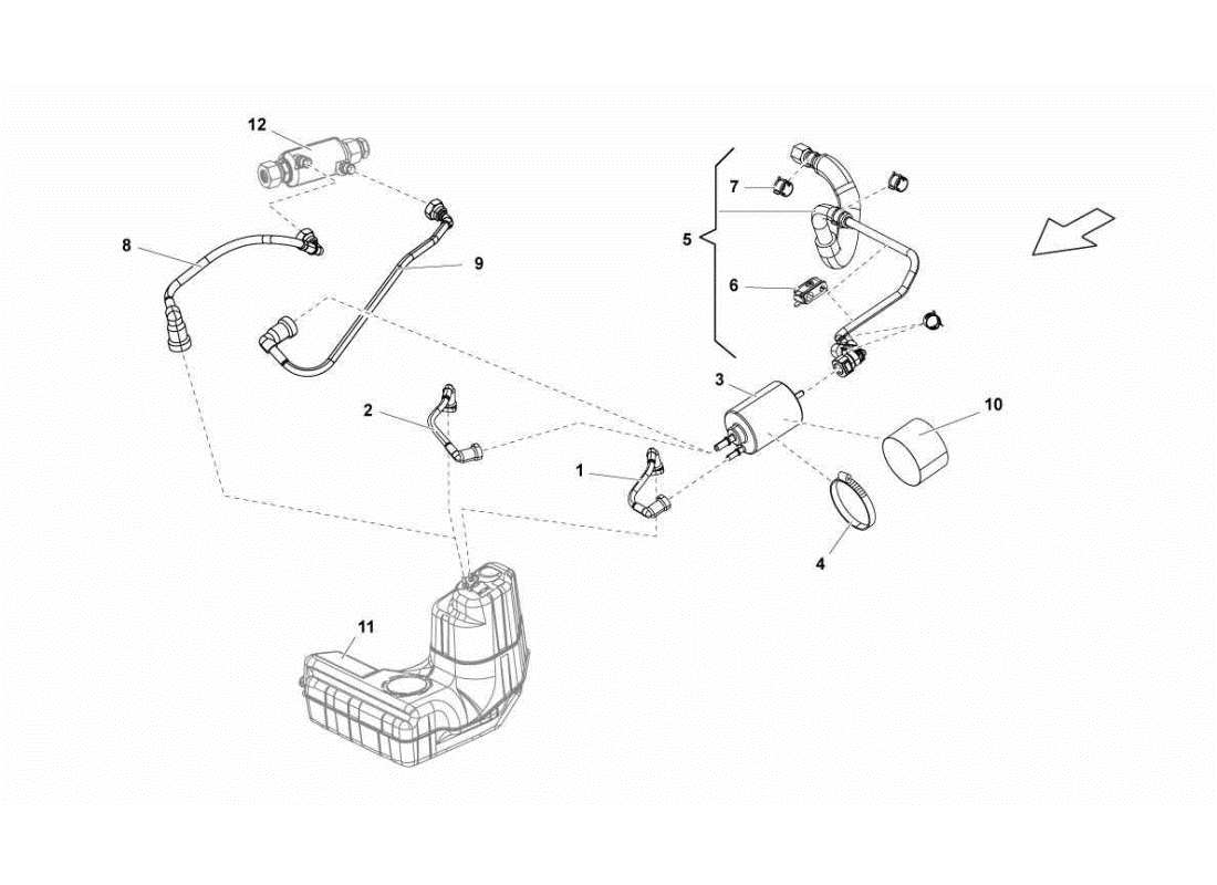 lamborghini gallardo sts ii sc filtre à carburant schéma des pièces