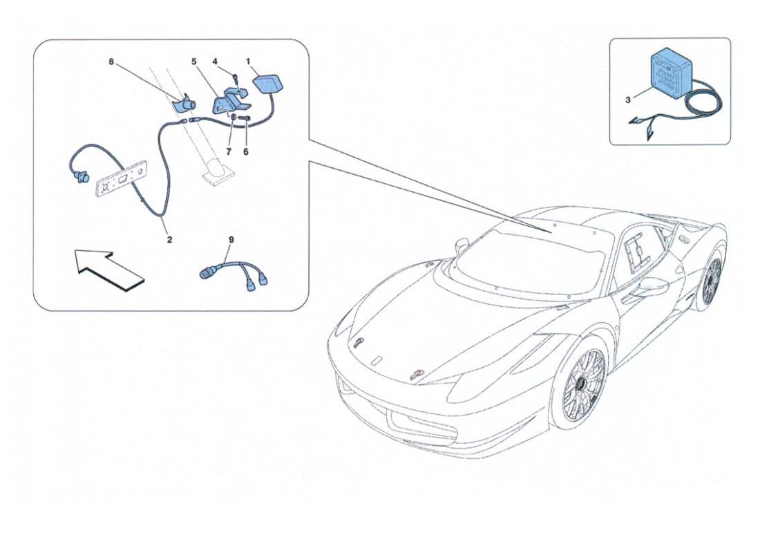 ferrari 458 challenge acquisitions de données schéma des pièces