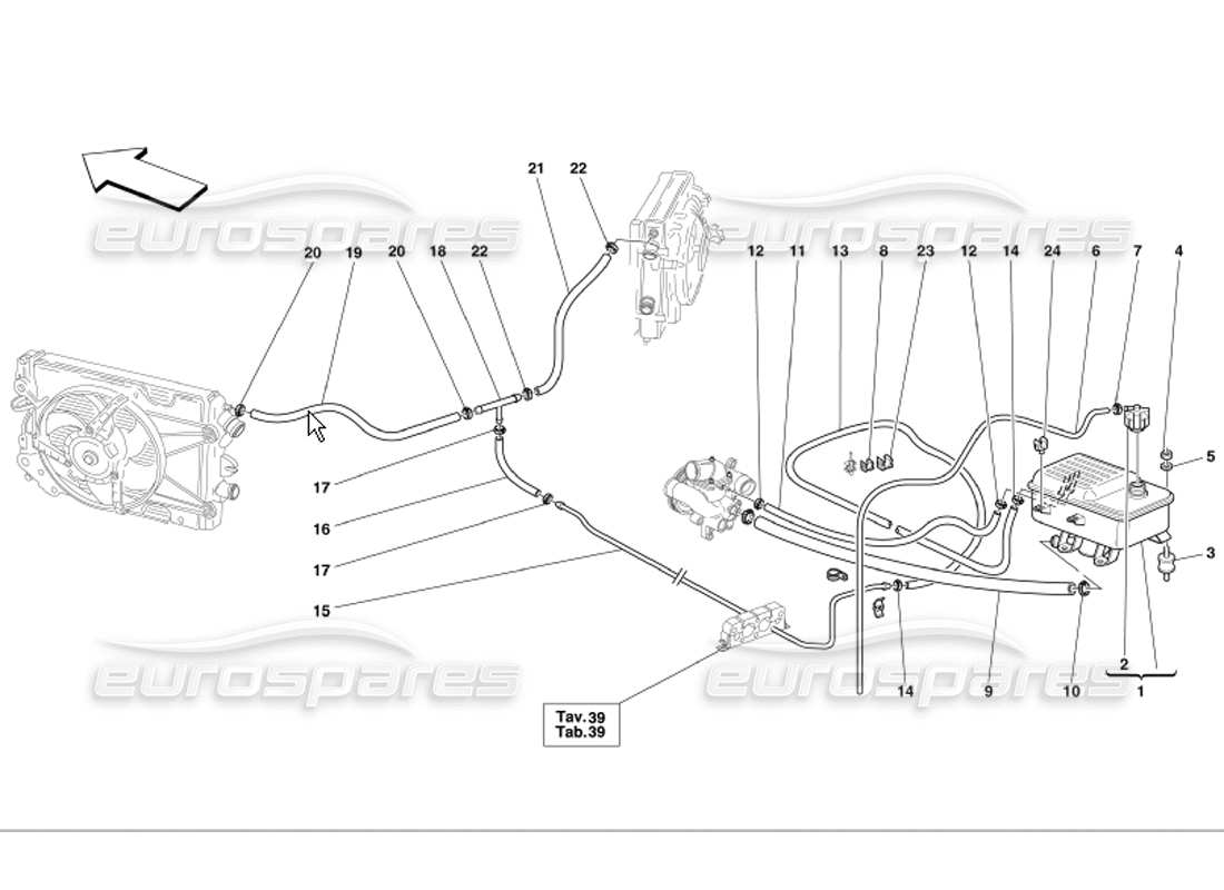 ferrari 360 modena nourice schéma des pièces