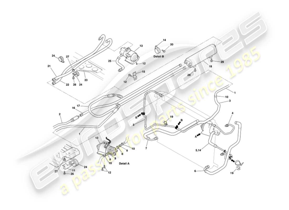 schéma de pièce contenant le numéro de pièce 5r13-7w093-ba