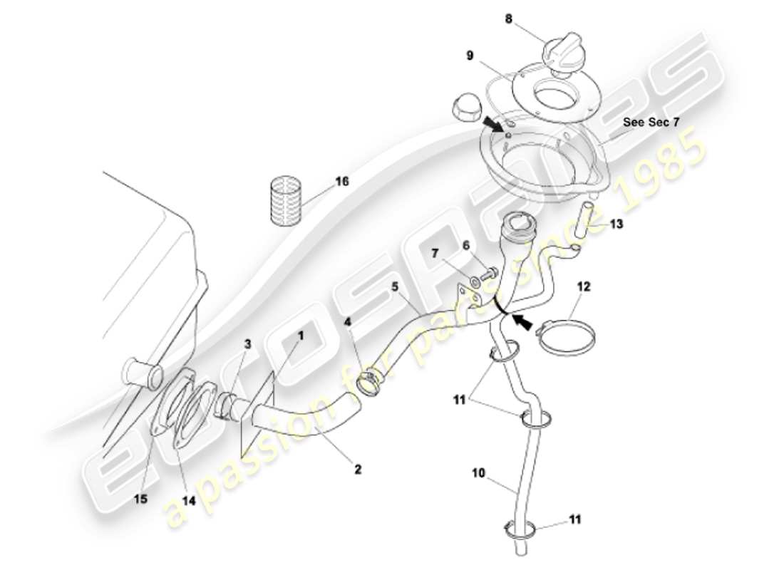 schéma de pièce contenant le numéro de pièce 1r12-343982-aa