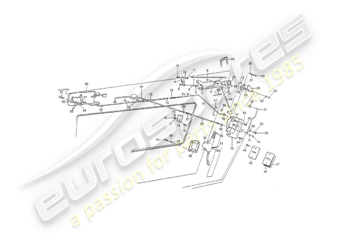 un schéma de pièces du catalogue de pièces aston martin v8 virage (2000)