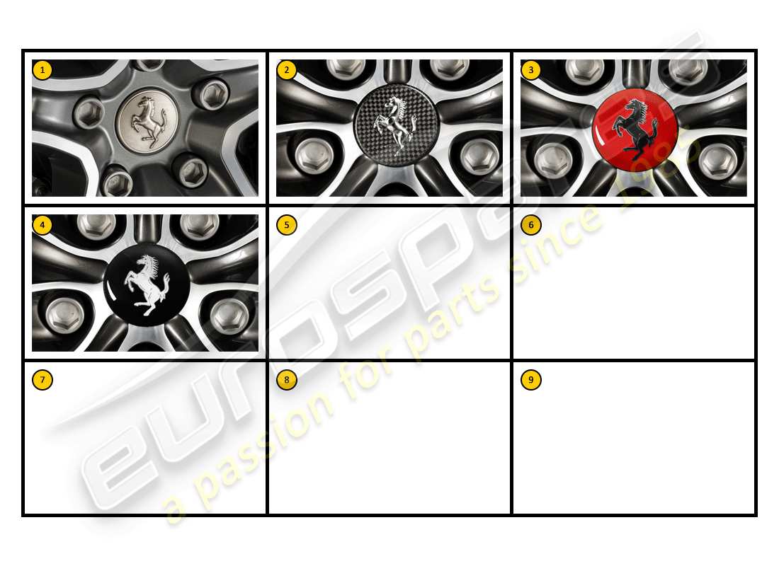 un schéma de pièces du catalogue de pièces Ferrari FF (Accessoires)