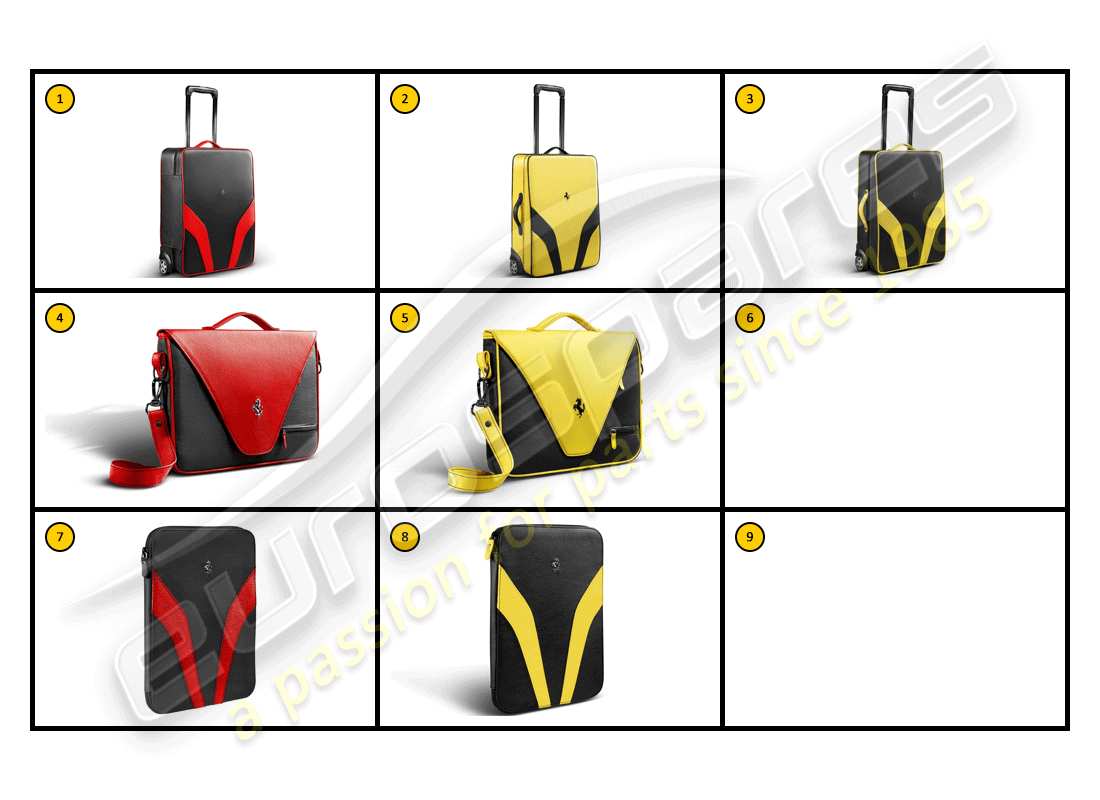 ferrari f430 spider (accessories) équipement - bagages, diagramme de pièces carfit